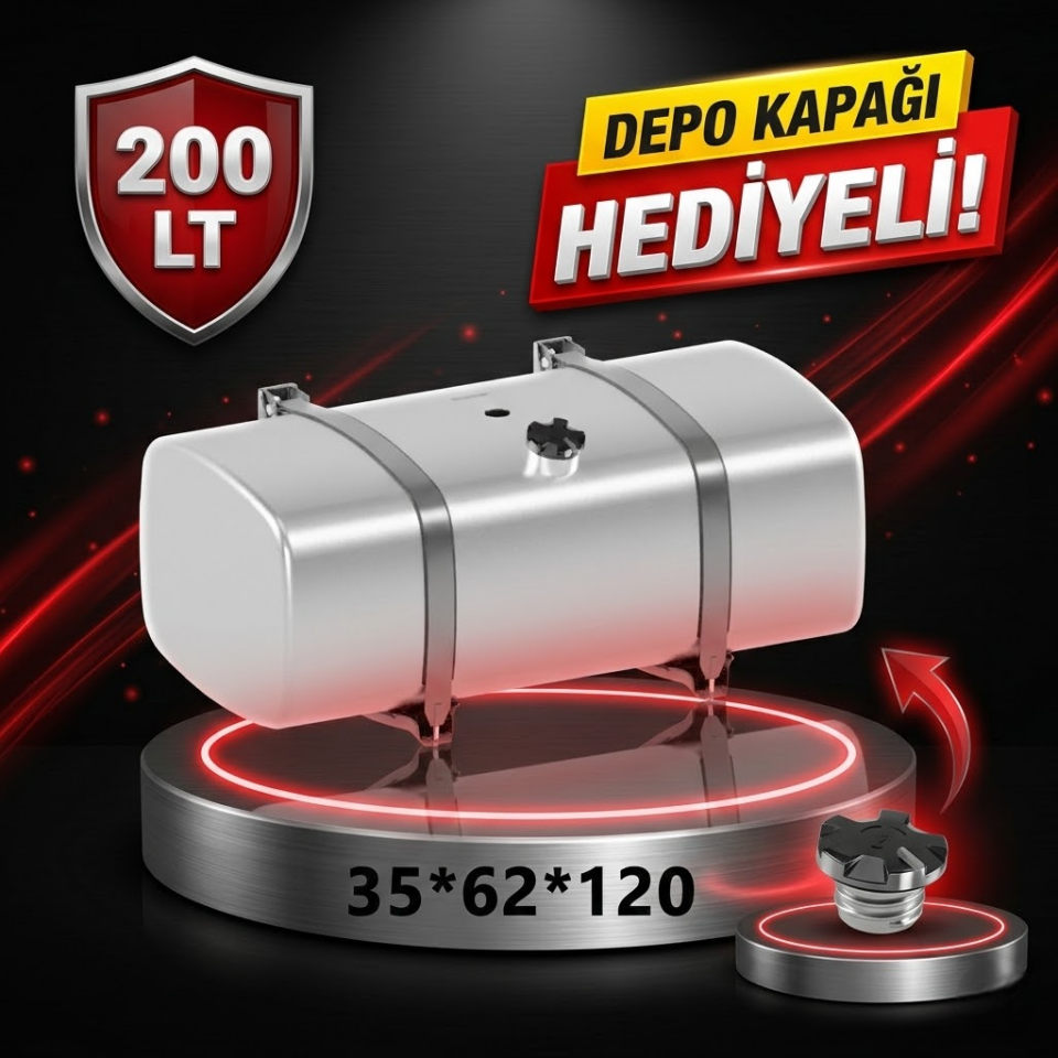 MAN TGL 200 LT ALÜMİNYUM AYAKLI YAKIT DEPOSU 35*62*120