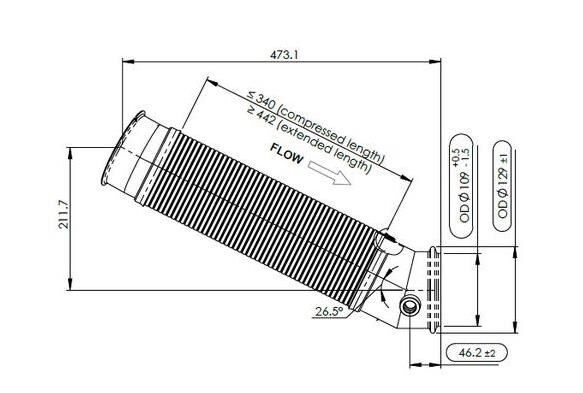 SCANIA P,R,T SPİRALLİ ÖN BORU EURO 6 INOX. 2026949